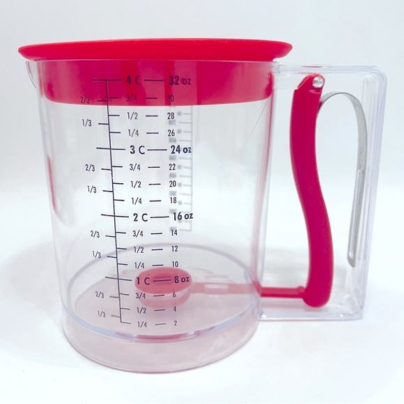 NIB Batter Dispenser / Gravy Separator Grease 4 Cups Mayme’s Kitchen Gadgets - Picture 2 of 7